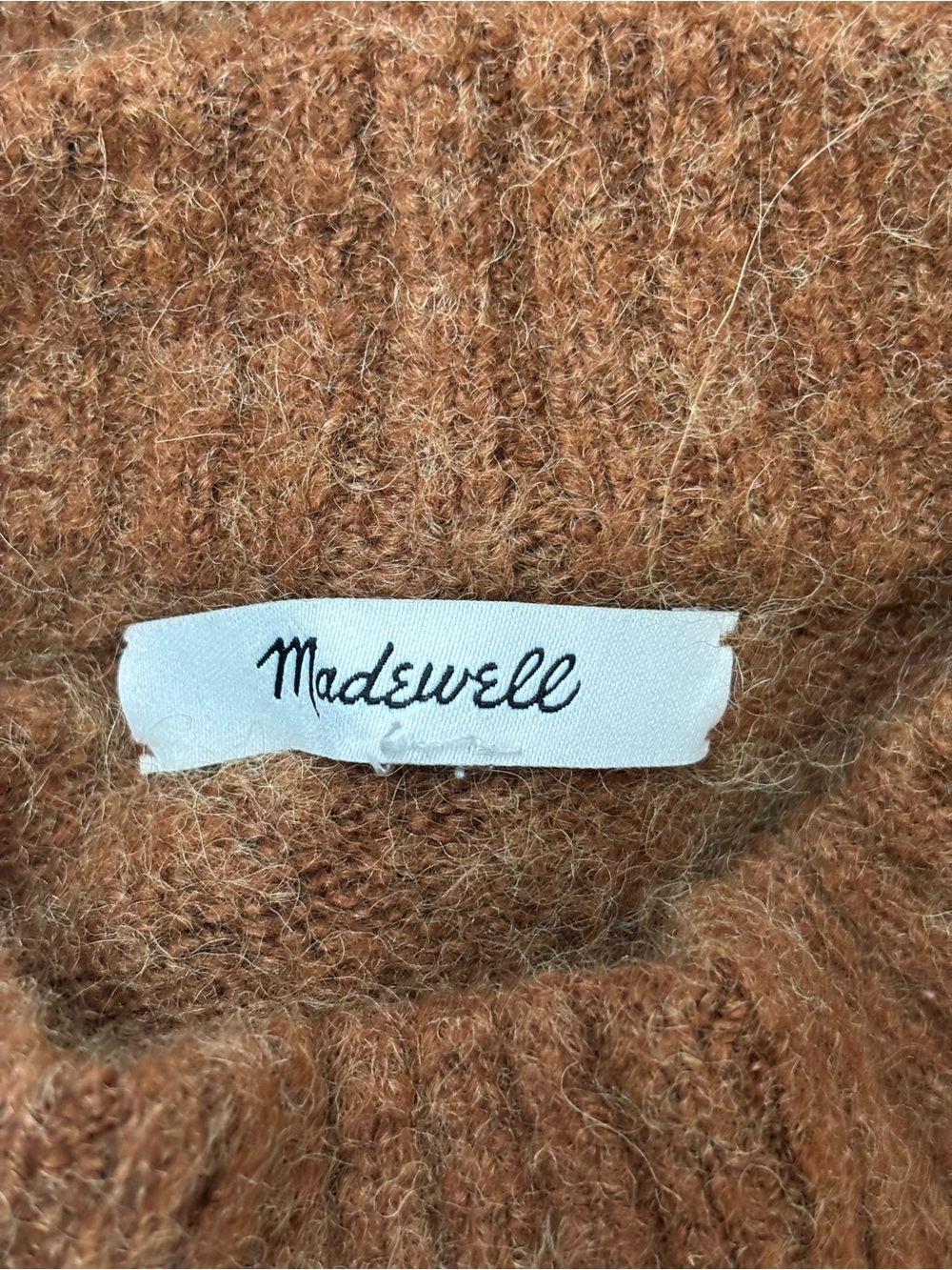 Madewell Dillon Mockneck Pullover Sweater Heather Cumin - Picture 9 of 9